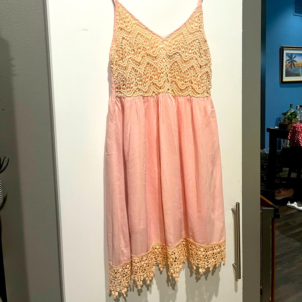 Love Culture Peach Sundress Medium